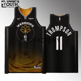 Dječji NBA Dres Golden State Warriors Klay Thompson 11 Nike 2022-23 City Edition Crno Swingman